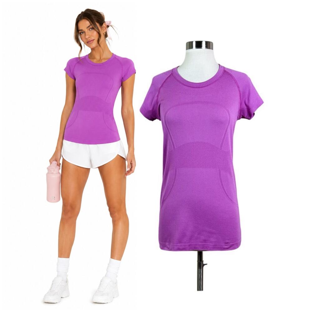 Lululemon | Swiftly Tech Hyacinth Magenta Pink Short Sleeve Crew Workout Shirt 8